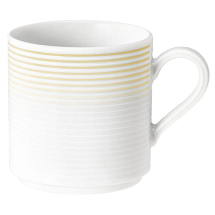 (6 pieces) SELTMANN WEIDEN | Blues Porcelain Coffee Mug with Handle – 280 ml - Sand Beige