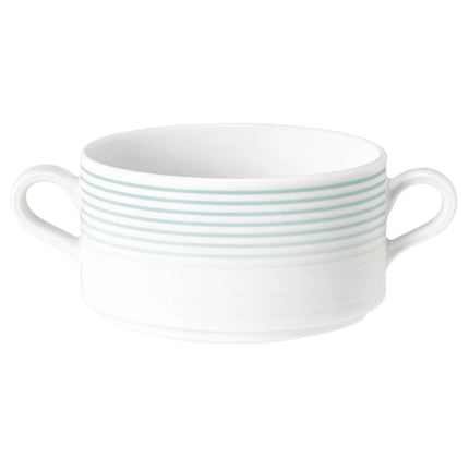 (6 pieces) SELTMANN WEIDEN | Blues Porcelain Soup Cup – Arctic Blue - 300 ml