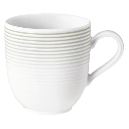 (6 pieces) SELTMANN WEIDEN | Blues Tulip Porcelain Coffee Mug with Handle – 280 ml - Pearl Grey