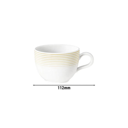 (6 pieces) SELTMANN WEIDEN | Cafeteria Cup – Sand Beige - 220 ml - Porcelain - Tulip