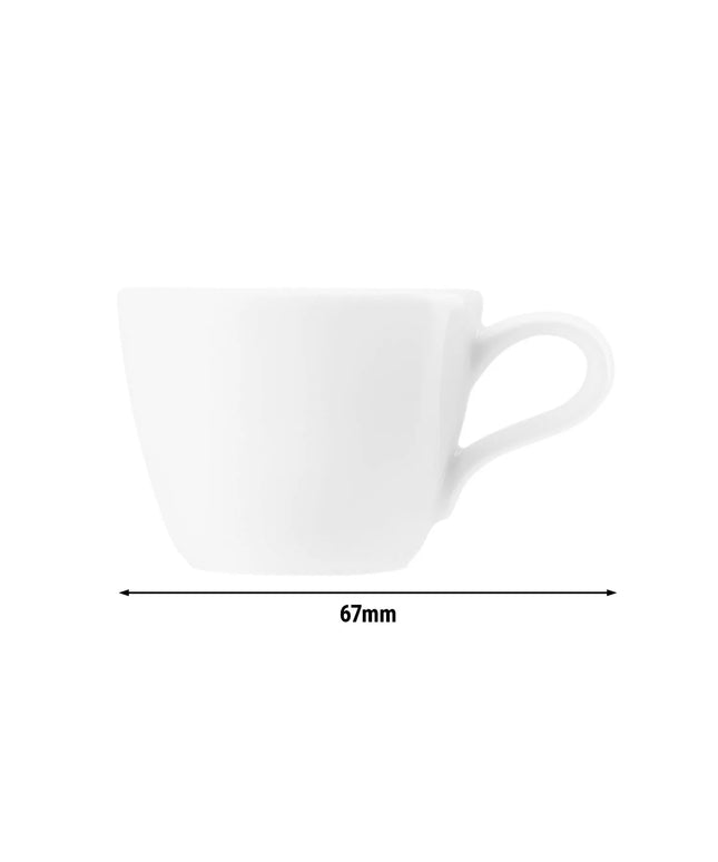 (6 pieces) SELTMANN WEIDEN | Coup Fine Dining Espresso Cups – White - 80 ml - Porcelain