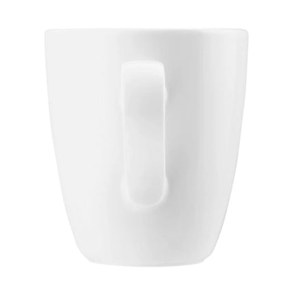 (6 pieces) SELTMANN WEIDEN | Coup Fine Dining Porcelain Coffee Mug with Handle – 380 ml - White - High-Gloss, Extremely Robust, Microwave-Safe