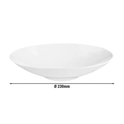(6 pieces) SELTMANN WEIDEN | Deep Coupe Plate – Ø 230 mm - White - Porcelain - Coup Fine Dining