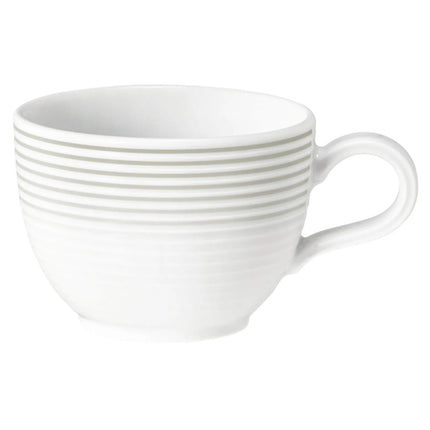 (6 pieces) SELTMANN WEIDEN | Porcelain Coffee Cups Blues – Pearl Grey, Tulip Shape – 180 ml – Dishwasher Safe