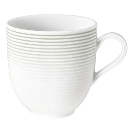 (6 pieces) SELTMANN WEIDEN | Porcelain Latte Coffee Cup 370 ml – Pearl Grey - Blues Series