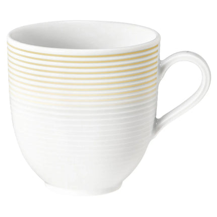 (6 pieces) SELTMANN WEIDEN | Porcelain Latte Coffee Cup 370 ml – Sand Beige - Blues Series