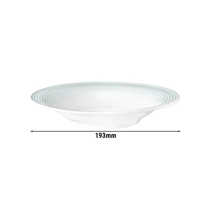 (6 pieces) SELTMANN WEIDEN | Porcelain Salad Plate 19cm – Arctic Blue - Dishwasher/Microwave Safe