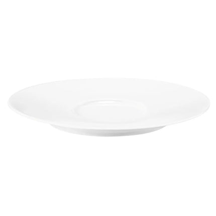 (6 pieces) SELTMANN WEIDEN | Round Coffee Saucer – White – Ø165 mm – High-Gloss Porcelain