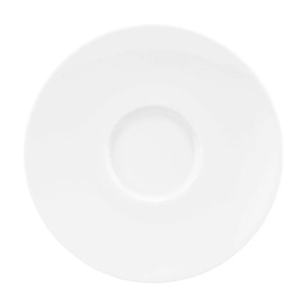 (6 pieces) SELTMANN WEIDEN | Round Coffee Saucer – White – Ø165 mm – High-Gloss Porcelain