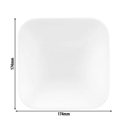 (6 pieces) SELTMANN WEIDEN | Square Coupe Bowl – 175 × 175 mm - White - Porcelain - Coup Fine Dining