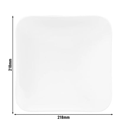 (6 pieces) SELTMANN WEIDEN | Square Coupe Bowl – 220 × 220 mm - White - Porcelain - Coup Fine Dining