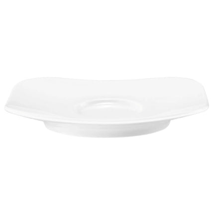 (6 pieces) SELTMANN WEIDEN | Square Espresso Saucer – White – 130 x 130 mm – High-Gloss Porcelain