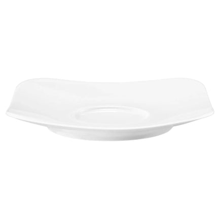 (6 pieces) SELTMANN WEIDEN | Square Espresso Saucer – White - 160 x 160 mm - High-Gloss Porcelain
