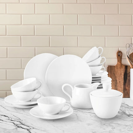 (6 pieces) SELTMANN WEIDEN | Tea cup – Porcelain - 280 ml - White - Coup Fine Dining