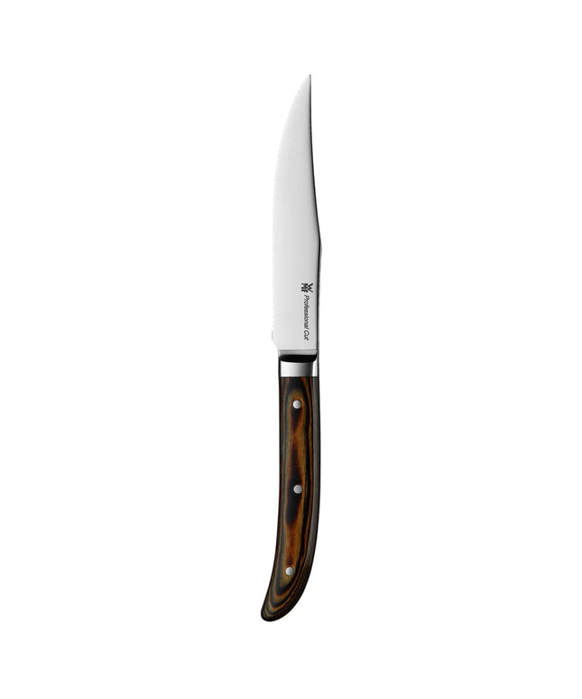 (6 pieces) WMF | Rodeo Steak Knife Set 240 mm – Serrated edge - Wood-look handle - Dishwasher safe