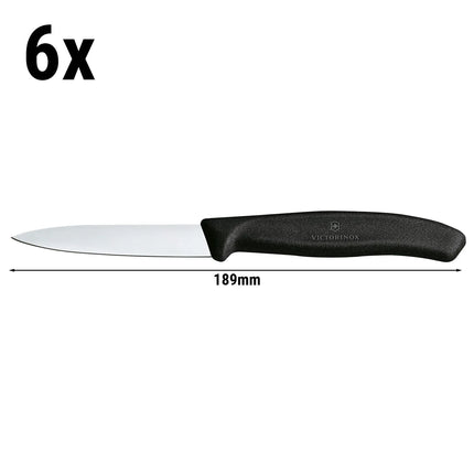 (6) VICTORINOX | Swiss Classic Straight Paring & Vegetable Knives Set – 80 mm blades