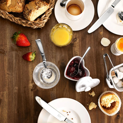 (6) ZWILLING | Dinner Latte Macchiato Spoon Set – Curved Handles Hang on Glasses - 18/10 Steel