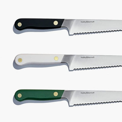 Dao Cắt Bánh Mì Hedley & Bennett HB001729 21.8 cm Cán Thép Xanh Thép Đức