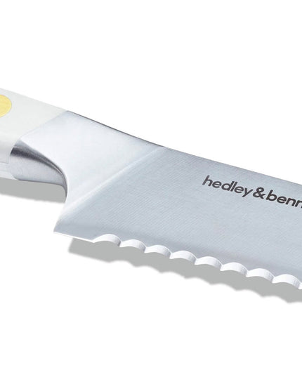 Dao Cắt Bánh Mì Hedley & Bennett HB001732 21.8 cm Cán Thép Trắng Thép Đức