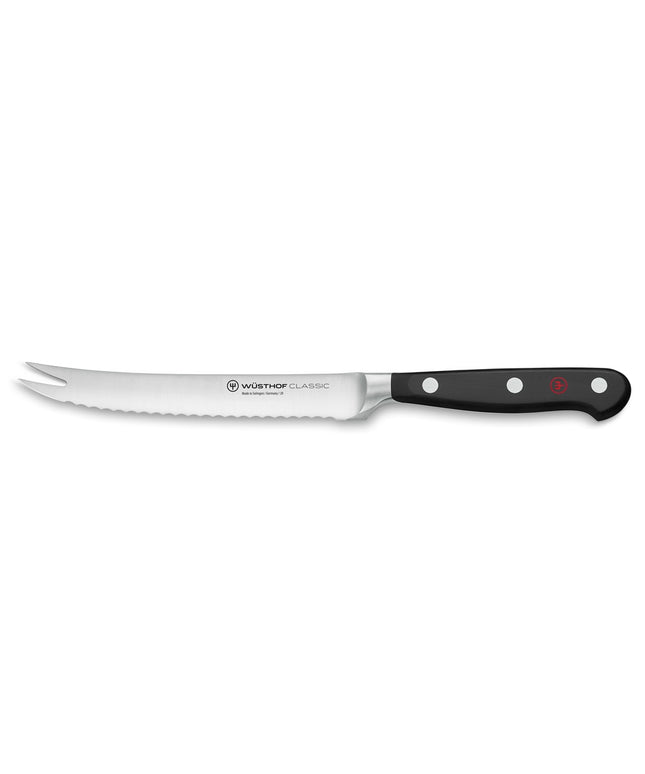 Dao Cắt Cà Chua Wusthof 12.7 cm - Lưỡi Răng Cưa, Cán Liền, Rèn (1040101914)