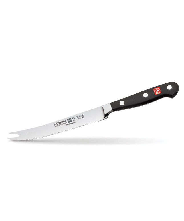Dao Cắt Cà Chua Wusthof 12.7 cm - Lưỡi Răng Cưa, Cán Liền, Rèn (1040101914)
