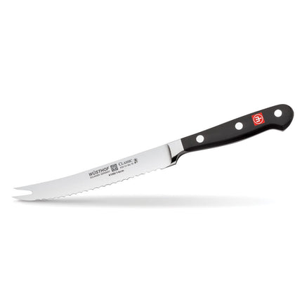 Dao Cắt Cà Chua Wusthof 12.7 cm - Lưỡi Răng Cưa, Cán Liền, Rèn (1040101914)