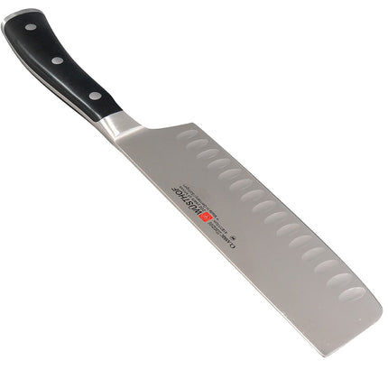 Dao Nakiri Wusthof Classic Ikon 17.8 cm - Lưỡi Rỗng, Cán Đen (4187-7/17)