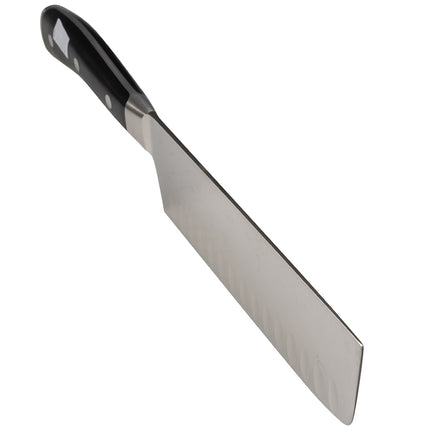 Dao Nakiri Wusthof Classic Ikon 17.8 cm - Lưỡi Rỗng, Cán Đen (4187-7/17)