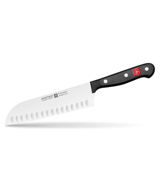 Dao Santoku Wusthof 1025046017 17.8 cm Lưỡi Rỗng Full Tang