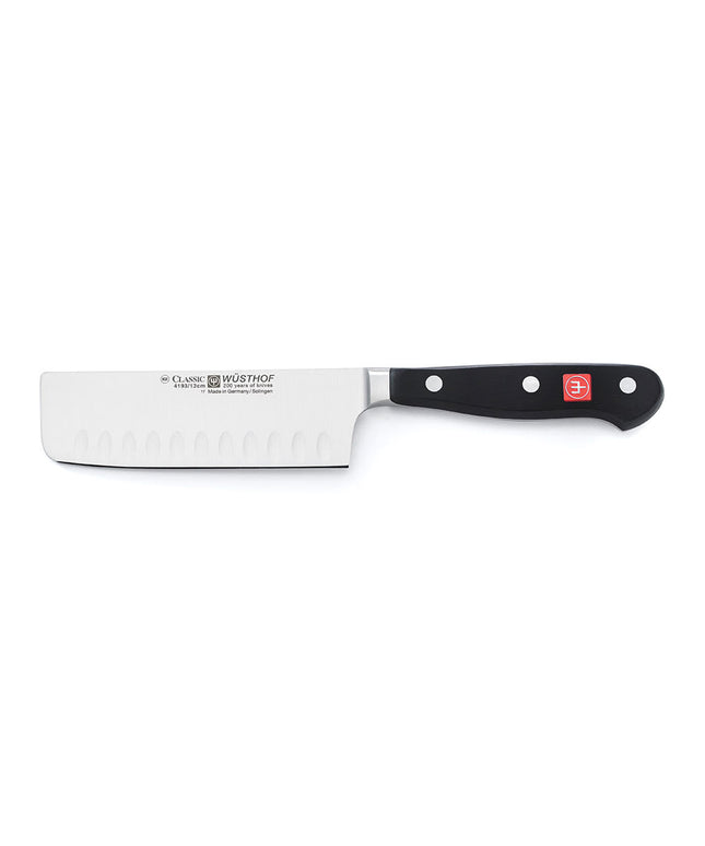 Dao Nakiri Wusthof 17.8 cm - Lưỡi Rãnh, Cán Liền, Rèn (4193-7)