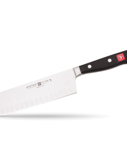 Dao Nakiri Wusthof 17.8 cm - Lưỡi Rãnh, Cán Liền, Rèn (4193-7)