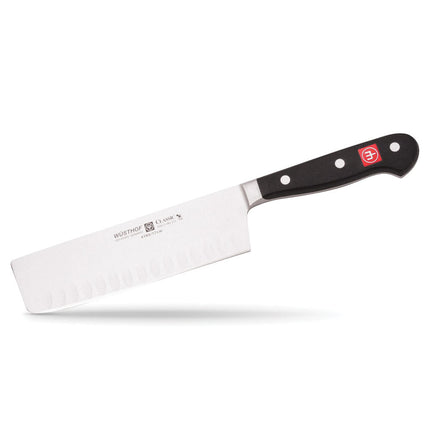 Dao Nakiri Wusthof 17.8 cm - Lưỡi Rãnh, Cán Liền, Rèn (4193-7)
