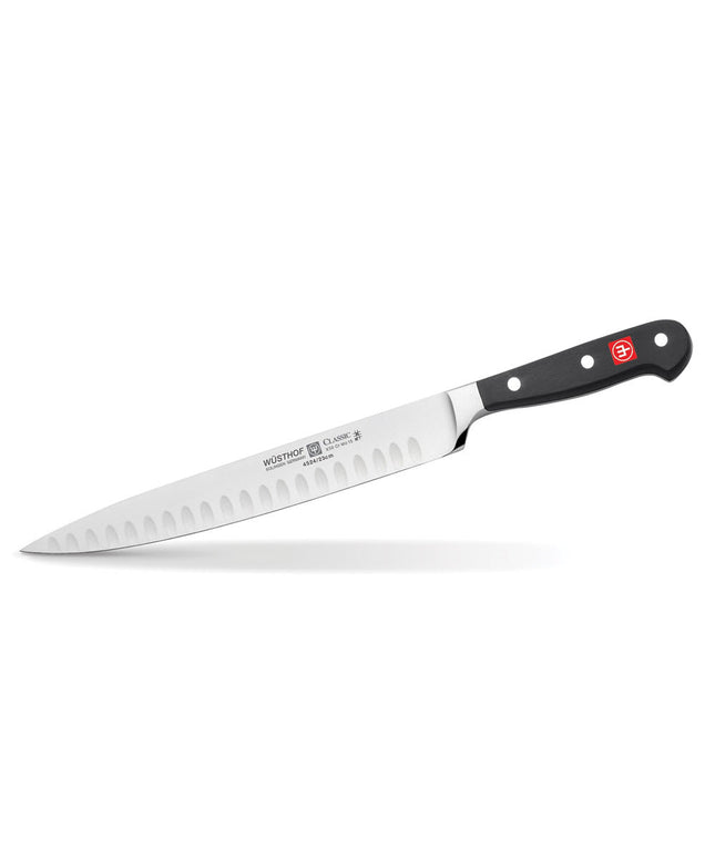 Dao Khắc Thịt Wusthof 4524-7/23 22.9 cm Cán Polymer Đen Thép Carbon Cao