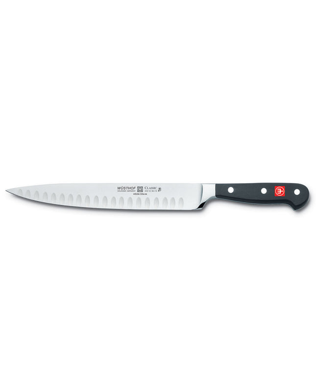 Dao Khắc Thịt Wusthof 4524-7/23 22.9 cm Cán Polymer Đen Thép Carbon Cao