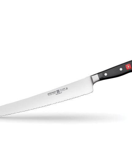 Dao Siêu Thái Lát Wusthof 1040133126 25.4 cm Lưỡi Lượn Sóng Full Tang Rèn