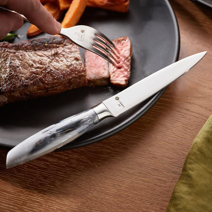 Dao Steak Libbey 2012894 23.8 cm Cán Nhựa Đá Cẩm Thạch Xám