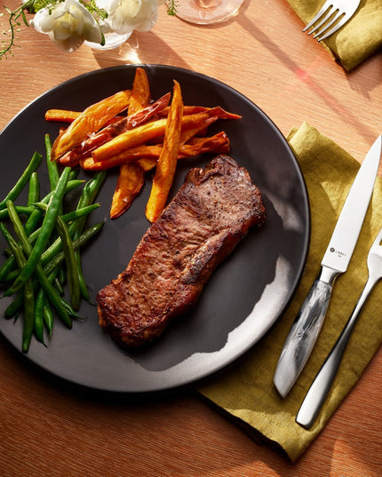 Dao Steak Libbey 2012894 23.8 cm Cán Nhựa Đá Cẩm Thạch Xám