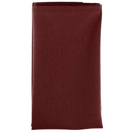 Khăn ăn đỏ booc-đô bằng vải pha 65/35 polyester/cotton Intedge 46 cm x 46 cm - Gói 12 cái