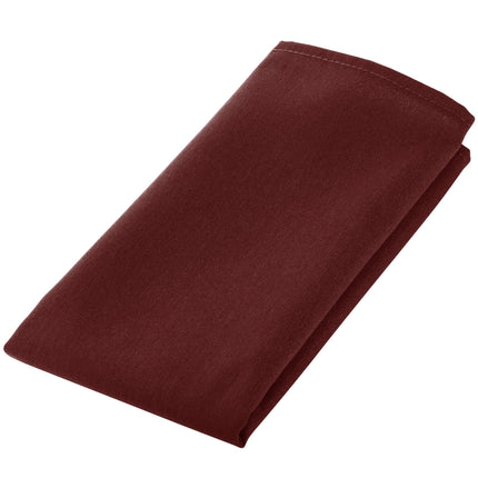 Khăn ăn đỏ booc-đô bằng polyester 100% Intedge 46 cm x 46 cm - Gói 12 cái