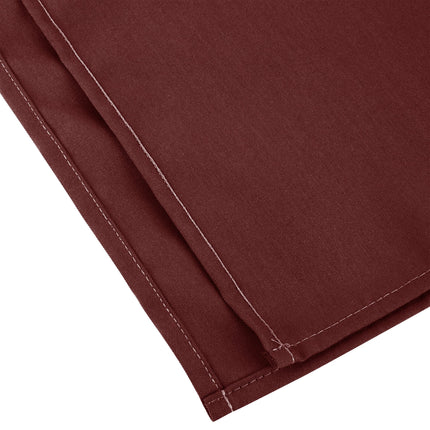 Khăn ăn đỏ booc-đô bằng polyester 100% Intedge 46 cm x 46 cm - Gói 12 cái