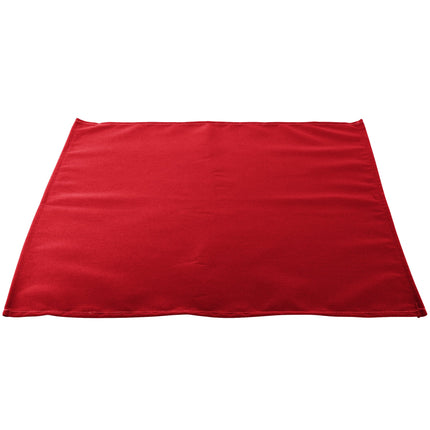 Khăn ăn đỏ bằng vải pha 65/35 polyester/cotton Intedge 56 cm x 56 cm - Gói 12 cái