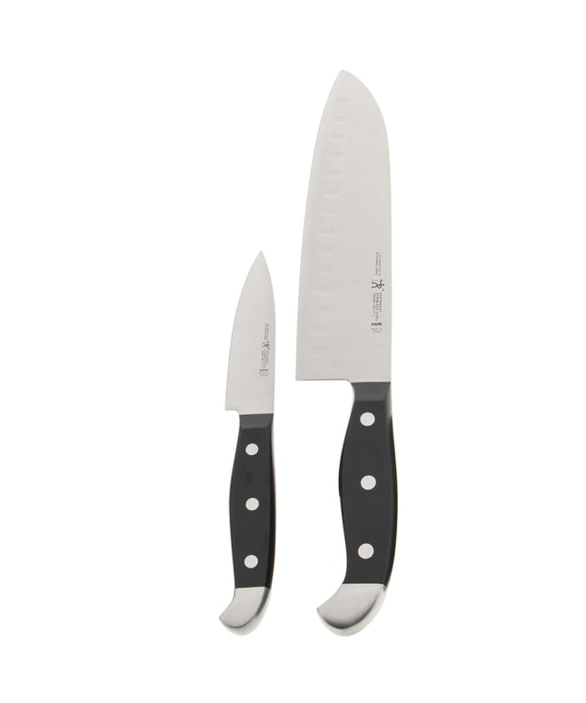 Bộ Dao Gọt & Dao Santoku Henckels 1013670 Thép Không Gỉ Cán Nhựa Đen