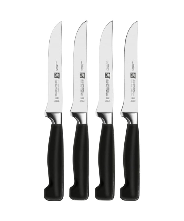 Bộ 4 Dao Bít Tết Henckels 39190-000 Cán Polypropylene Đen Thép Carbon Cao