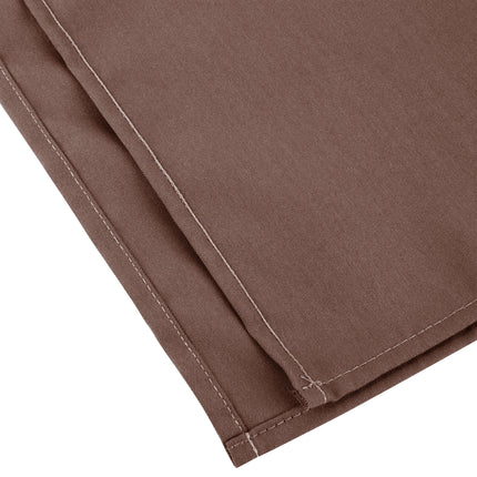 Khăn ăn nâu bằng polyester 100% Intedge 46 cm x 46 cm - Gói 12 cái