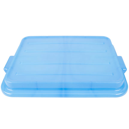 Nắp gài nổi cho hộp đựng thực phẩm / khay bàn dọn nhựa polypropylene Vollrath 1500-C04 Traex Color-Mate màu xanh dương -