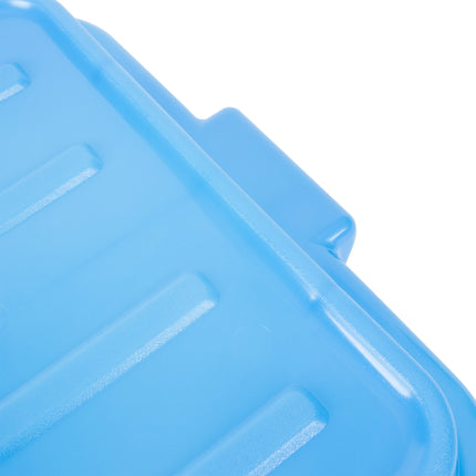 Nắp gài nổi cho hộp đựng thực phẩm / khay bàn dọn nhựa polypropylene Vollrath 1500-C04 Traex Color-Mate màu xanh dương -