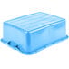 Bộ hộp đựng thực phẩm kèm khay thoát nước và nắp màu xanh dương Vollrath Traex® Color-Mate™ 1507-C04