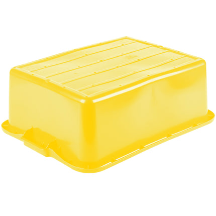 Bộ hộp đựng thực phẩm kèm khay thoát nước và nắp màu vàng Vollrath Traex® Color-Mate™ 1507-C08 50,8 x 38,1 x 20,3 cm - B
