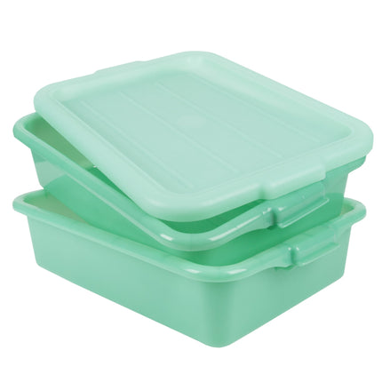 Bộ hộp đựng thực phẩm kèm khay thoát nước và nắp màu xanh lá Vollrath Traex® Color-Mate™ 1501-C19 50,8 x 38,1 x 15,2 cm 