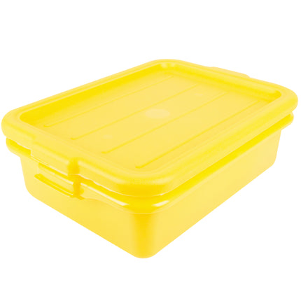 Bộ hộp đựng thực phẩm kèm khay thoát nước và nắp màu vàng Vollrath Traex® Color-Mate™ 1501-C08 50,8 x 38,1 x 15,2 cm - B